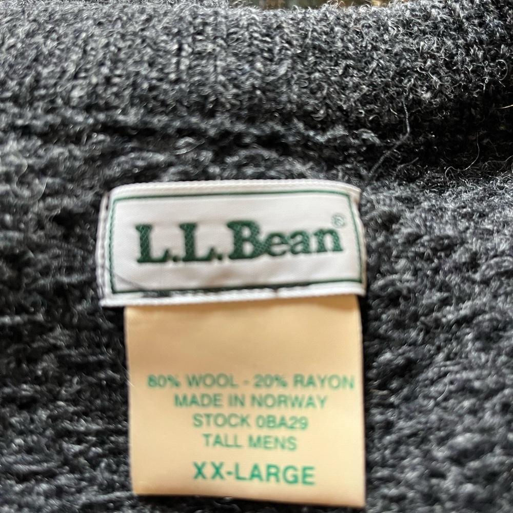 L.L. Bean Charcoal Button-Up Sweater